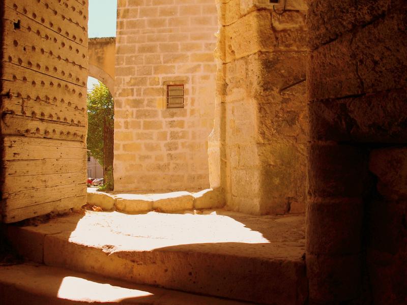 Manoir de Nanchapt - porte sur cour intérieure