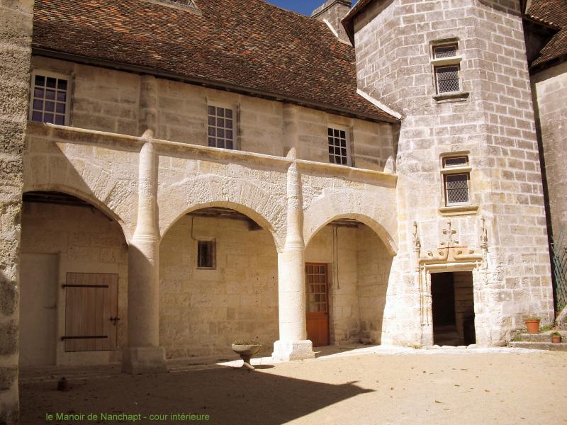 Manoir de Nanchapt - arcades cour intérieure